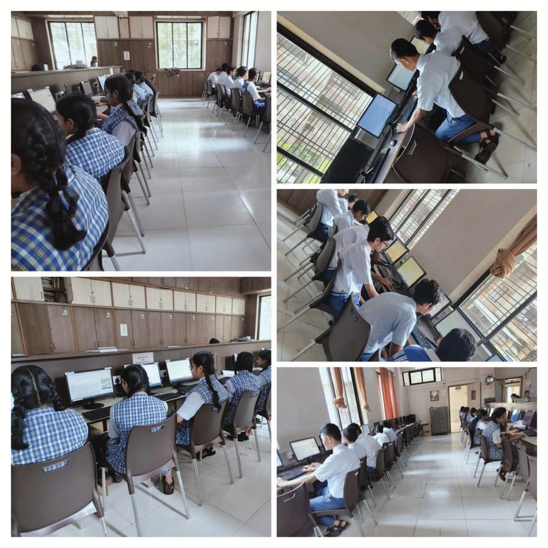 Students in computer lab working on computers