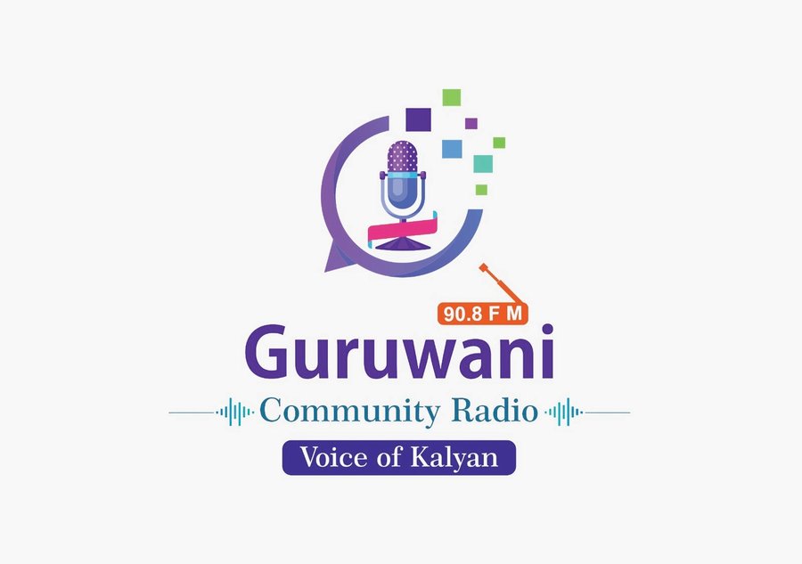 Guruwani Community Radio 90.8 FM logo — The Voice of Kalyan